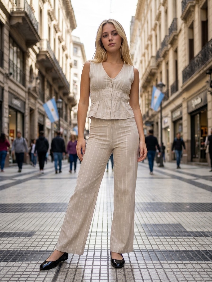 PANTALÓN DE LINO CHIC