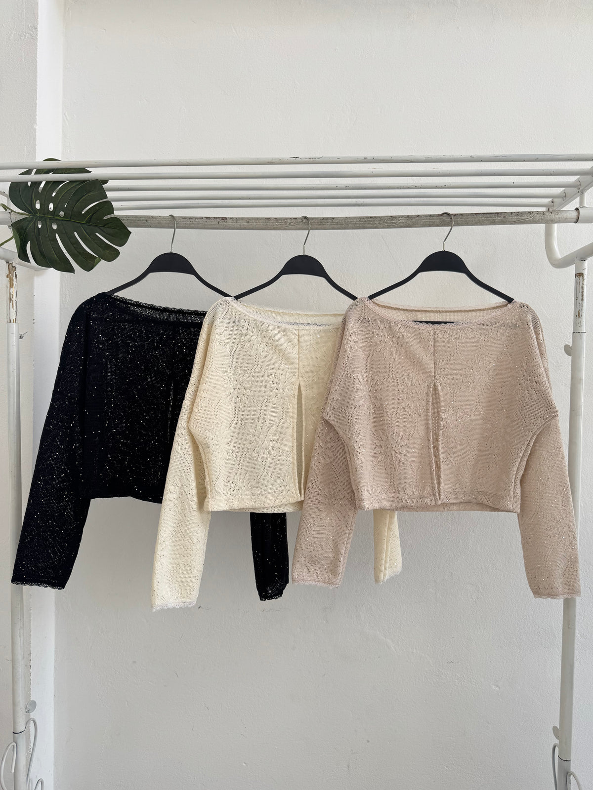 SWETER TEJIDO SEMI ABIERTO