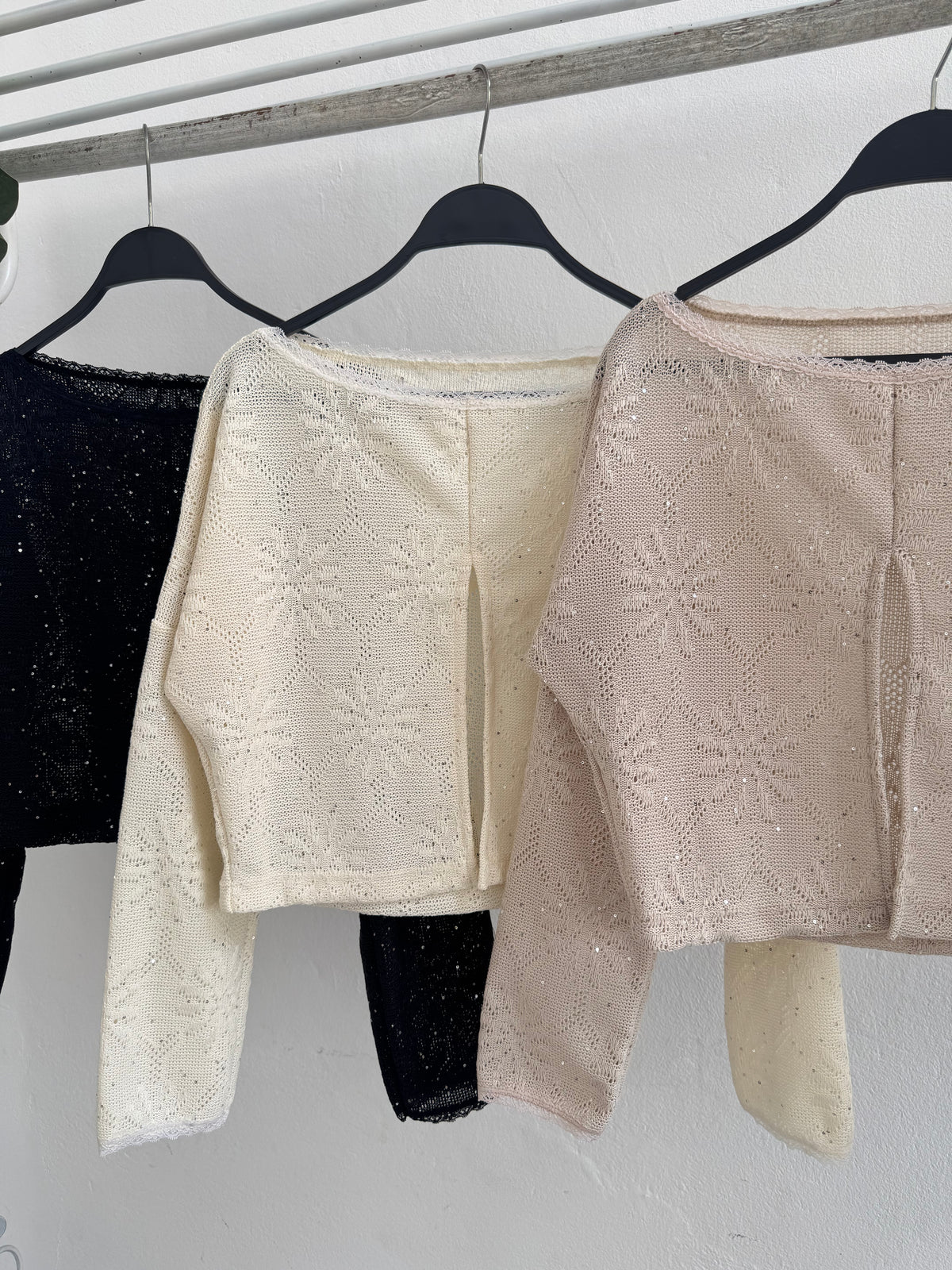SWETER TEJIDO SEMI ABIERTO