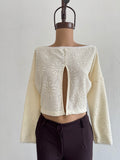 SWETER TEJIDO SEMI ABIERTO