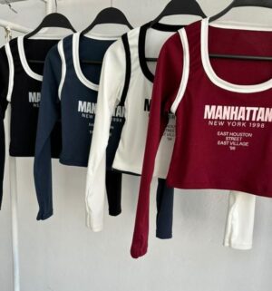 Camiseta Manhattan Combinada