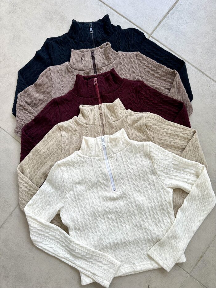 sweater medio cierre