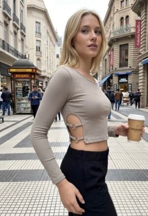 CAMISETA CON ARGOLLAS